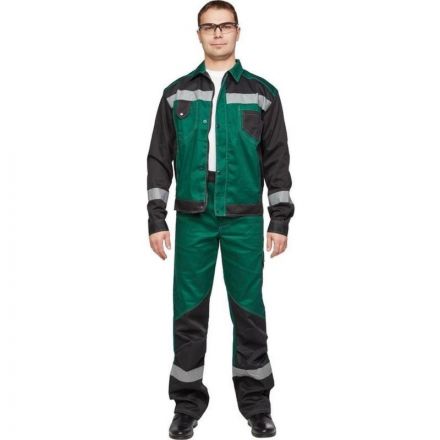 Костюм рабочий летний муж л21-КБР зел/черн (р.44-46) 170-176 (мод.КОС211) Костюм рабочий летний муж л21-КБР зел/черн (р.44-46) 170-176 (мод.КОС211)