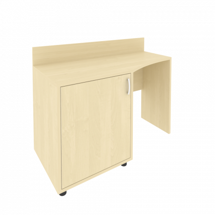 Light Стол (узкий) с тумбой и бортиком С-СТУ-120 (L) Клён 1200*550/400*750 Light Стол (узкий) с тумбой и бортиком С-СТУ-120 (L) Клён 1200*550/400*750
