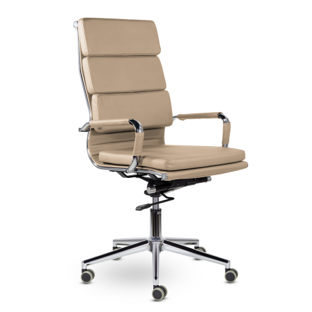 Кресло СН-303 Кайман Трио В soft2 хром Ср S-0413 (кофейный) Кресло СН-303 Кайман Трио В soft2 хром Ср S-0413 (кофейный)