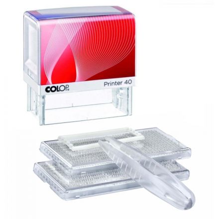 Штамп самонаборный Colop Printer 40-Set-F пластиковый с персонализацией 6/4 строки Штамп самонаборный Colop Printer 40-Set-F пластиковый с персонализацией 6/4 строки