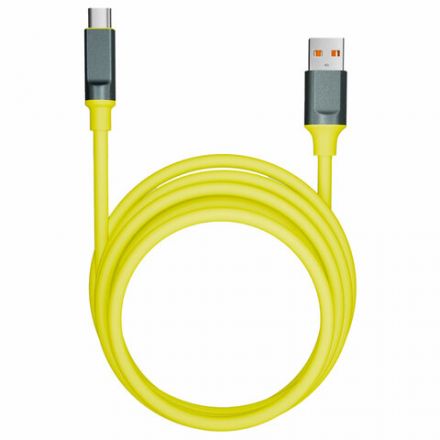 Кабель BOLD USB – Type-C, 1 м, 3 А, SMARTBUY, для быстрой зарядки и передачи данных, толстый, желтый, 18133, 3112BOLD-YELLOW Кабель BOLD USB – Type-C, 1 м, 3 А, SMARTBUY, для быстрой зарядки и передачи данных, толстый, желтый, 18133, 3112BOLD-YELLOW