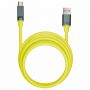 Кабель BOLD USB – Type-C, 1 м, 3 А, SMARTBUY, для быстрой зарядки и передачи данных, толстый, желтый, 18133, 3112BOLD-YELLOW Кабель BOLD USB – Type-C, 1 м, 3 А, SMARTBUY, для быстрой зарядки и передачи данных, толстый, желтый, 18133, 3112BOLD-YELLOW