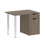 Home Office Стол письменный VR.SP-3-98.1 Вяз/Хром опоры 980*720*750