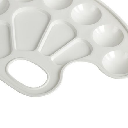 Палитра для рисования BRAUBERG KIDS, белая, овальная, 10 ячеек, 192353 Палитра для рисования BRAUBERG KIDS, белая, овальная, 10 ячеек, 192353