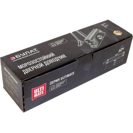 Доводчик дверной БУЛАТ ULTIMATE ДД-150 A-S (80-160 кг) серебр,морозост(10) Доводчик дверной БУЛАТ ULTIMATE ДД-150 A-S (80-160 кг) серебр,морозост(10)