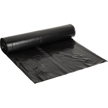 Мешки для мусора ПВД 120л 40мкм 25шт/рул черные 65x105см Luscan