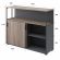 Шкаф-купе Комус Мебель К-Loft 241Н042 1370х420х1116 дуб сонома темн/графит