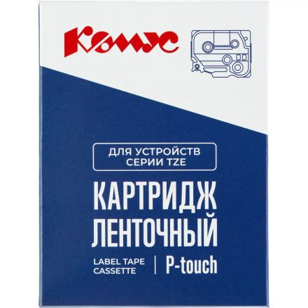Картридж Комус TZE-642(Brother TZE-642 красный на желтом ,18мм/8м)