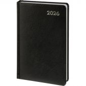 Ежедневник датированный 2026 Attache А5, 168л, 138x213мм балакрон, черный