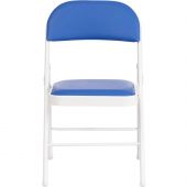 Стул складной FOLDER (mod. 3022G) мет, 46.5х47.5х79, син/бел Стул складной FOLDER (mod. 3022G) мет, 46.5х47.5х79, син/бел