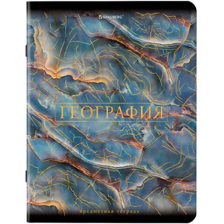 Тетради предметные, КОМПЛЕКТ 12 ПРЕДМЕТОВ, 48 л., SoftTouch, фольга, BRAUBERG, "MARBLE", 404326