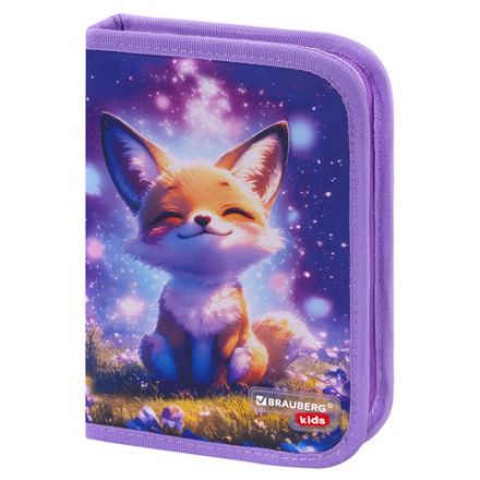 Пенал BRAUBERG KIDS, 1 отделение, 2 откидные планки, 21х14 см, "Лисичкин дзен", 274544 Пенал BRAUBERG KIDS, 1 отделение, 2 откидные планки, 21х14 см, "Лисичкин дзен", 274544