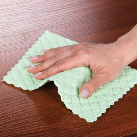 Салфетки из МИКРОФИБРЫ ГУБЧАТЫЕ 17х20 см, КОМПЛЕКТ 3 шт., 3 слоя, ассорти, 440 г/м2, LAIMA, 606657