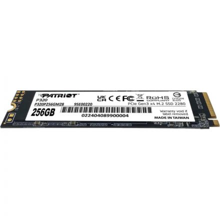 SSD накопитель Patriot P320 256GB M.2 2280 PCIe 3.0 x4(P320P256GM28)