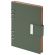 Ежедневник на кольцах в наборе с ручкой А5, 165x229 мм, BRAUBERG "Lux", под кожу, 100 листов, зеленый, 116858