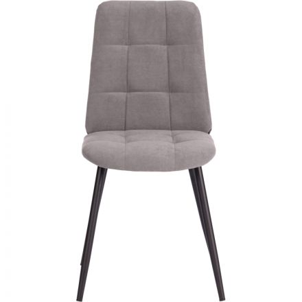 Стул Комус Мебель Felicita велюр, 47х54х86, серый Стул Комус Мебель Felicita велюр, 47х54х86, серый