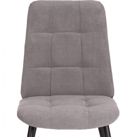 Стул Комус Мебель Felicita велюр, 47х54х86, серый Стул Комус Мебель Felicita велюр, 47х54х86, серый