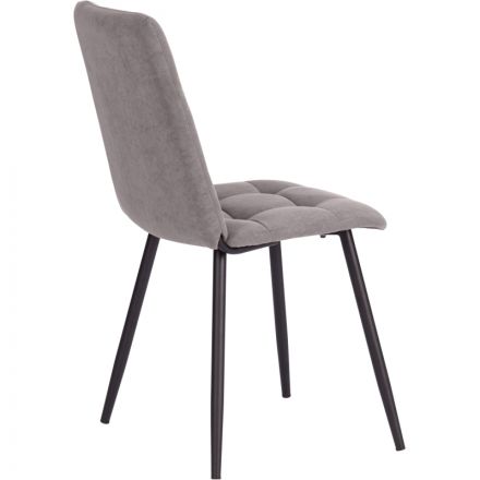 Стул Комус Мебель Felicita велюр, 47х54х86, серый Стул Комус Мебель Felicita велюр, 47х54х86, серый