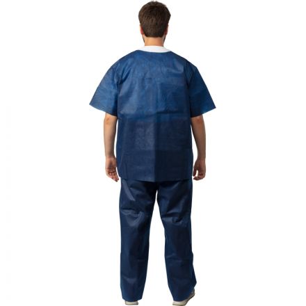 Костюм мед. хирургич.н/с (рубаш.,брюки) спанбонд пл.42 синий р.56-58 Гекса Костюм мед. хирургич.н/с (рубаш.,брюки) спанбонд пл.42 синий р.56-58 Гекса