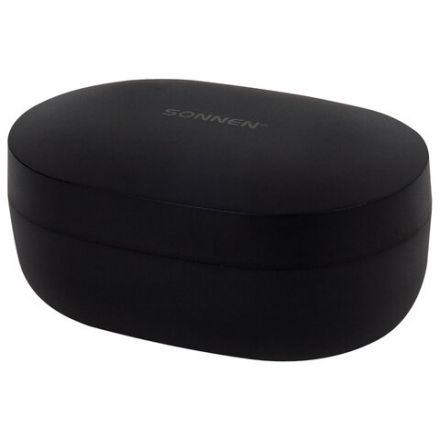 Наушники беспроводные TWS внутриканальные с микрофоном, SONNEN EP-BH25B, Bluetooth 5.3, черные, 514125
