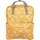 Рюкзак  Квадро Гуси,  желтый, 1 отд., 3 кармана,37х28х13