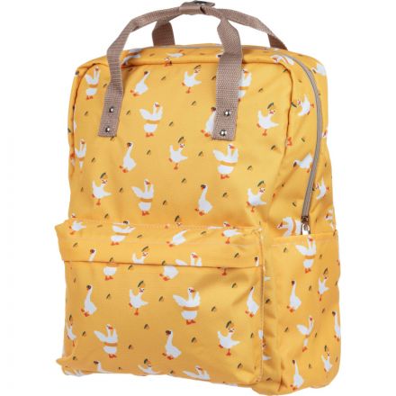 Рюкзак Квадро Гуси, желтый, 1 отд., 3 кармана,37х28х13 Рюкзак Квадро Гуси, желтый, 1 отд., 3 кармана,37х28х13