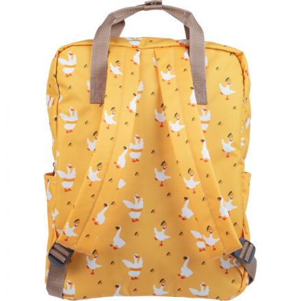 Рюкзак Квадро Гуси, желтый, 1 отд., 3 кармана,37х28х13 Рюкзак Квадро Гуси, желтый, 1 отд., 3 кармана,37х28х13
