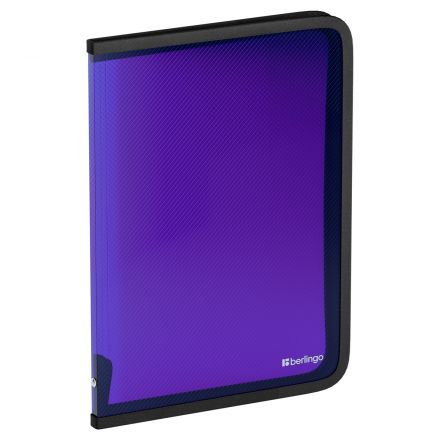 Папка пластиковая А4 на молнии, 500мкм, фиолетовая Папка пластиковая А4 на молнии, 500мкм, фиолетовая