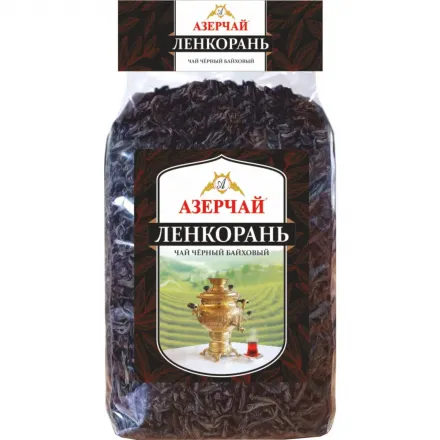 Чай черный Азерчай Ленкорань крупнолистовой прозрачная упаковка, 1 кг 414271