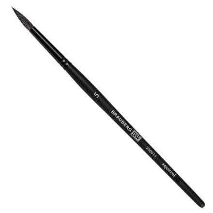 Кисть художественная проф. BRAUBERG ART CLASSIC, белка, круглая, № 5, 200911 Кисть художественная проф. BRAUBERG ART CLASSIC, белка, круглая, № 5, 200911