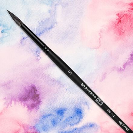 Кисть художественная проф. BRAUBERG ART CLASSIC, белка, круглая, № 5, 200911 Кисть художественная проф. BRAUBERG ART CLASSIC, белка, круглая, № 5, 200911