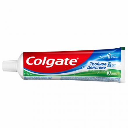 Зубная паста 150 мл COLGATE "Натуральная мята", тройное действие, с фторидом, 6920354806926 Зубная паста 150 мл COLGATE "Натуральная мята", тройное действие, с фторидом, 6920354806926