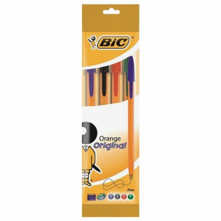 Ручки шариковые BIC "Orange Original", НАБОР 4 ЦВЕТА, узел 0,8 мм, линия 0,3 мм, пакет, 8308541/516337 Ручки шариковые BIC "Orange Original", НАБОР 4 ЦВЕТА, узел 0,8 мм, линия 0,3 мм, пакет, 8308541/516337