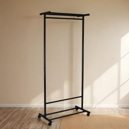 Вешалка МЕ_напольная М 9, колеса, чёрный