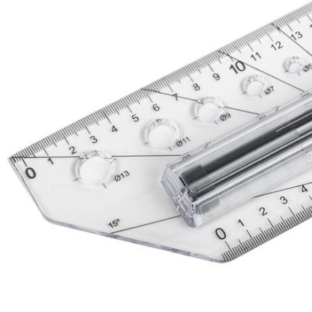 Линейка с роликом (рейсшина) 30 см, BRAUBERG, металлический ролик, коробка с подвесом, 210647 Линейка с роликом (рейсшина) 30 см, BRAUBERG, металлический ролик, коробка с подвесом, 210647