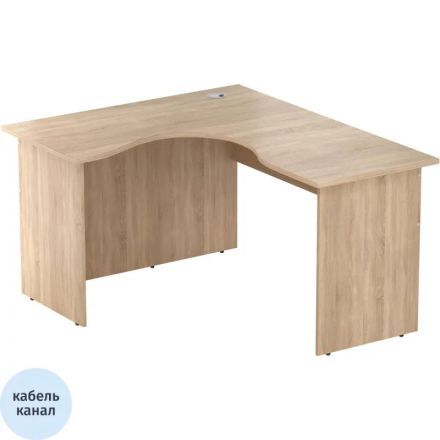 Стол эргономичный Easy One LT 22/16 левый (1400x1200x740мм) Дуб Сонома П/Н