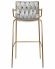 Стул барный DOBRIN MILLER GOLD, светло-серый велюр (135-37) Стул барный DOBRIN MILLER GOLD, светло-серый велюр (135-37)