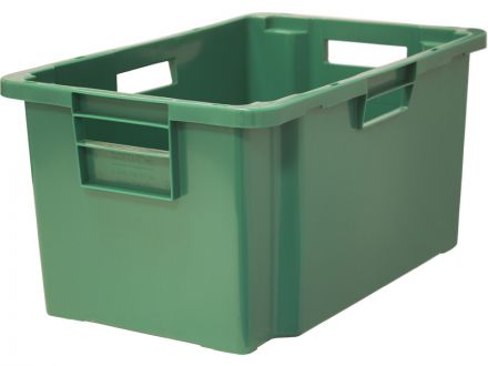 Ящик мясной 600х400х300 сплош. зеленый