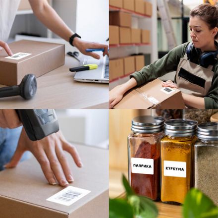 Этикетка термотрансферная ПОЛУГЛЯНЕЦ (100х150 мм), 250 этикеток в ролике, 111976 Этикетка термотрансферная ПОЛУГЛЯНЕЦ (100х150 мм), 250 этикеток в ролике, 111976