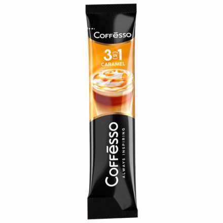Кофе растворимый порционный COFFESSO "3 в 1 Caramel", пакетик 15 г, 102149