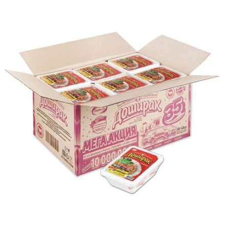 Лапша ДОШИРАК со вкусом говядины 90 г, 10853