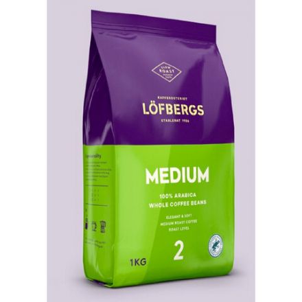 Кофе в зернах LOFBERGS "Medium Roast", 1 кг, арабика 100%, Швеция, 40187 Кофе в зернах LOFBERGS "Medium Roast", 1 кг, арабика 100%, Швеция, 40187