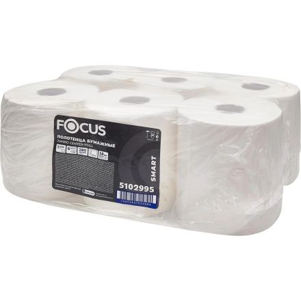 Полотенца бумажные д/дисп. Focus SMART Jumbo 1сл с ЦВ 280м 6рул/уп_5102995 Полотенца бумажные д/дисп. Focus SMART Jumbo 1сл с ЦВ 280м 6рул/уп_5102995