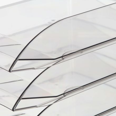 Лоток горизонтальный Attache 4шт/уп прозрачный тонированный тд_у Лоток горизонтальный Attache 4шт/уп прозрачный тонированный тд_у