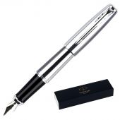 Ручка перьевая Parker Urban Metro Metallic CT син, 0,8мм,кор 1931605