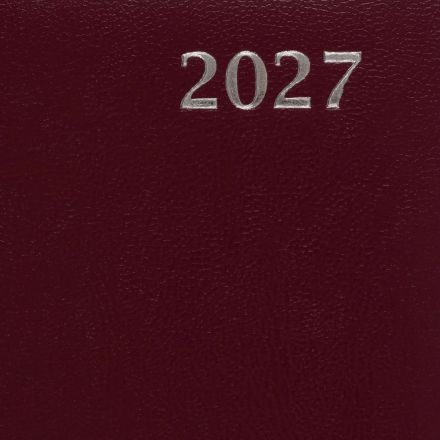 Ежедневник датированный 2027 Attache А5 168л 138x213мм балакрон бордо