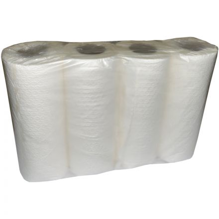 Полотенца бумажные 2-сл. стиснением, 12,5м первичная целлюлоза 4рул./уп