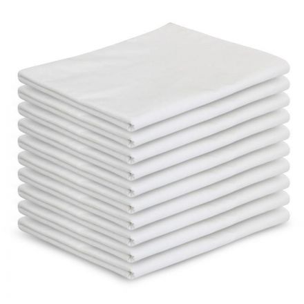 Простыня 1,5сп 150х215, поплин отбеленный, 10 шт/уп