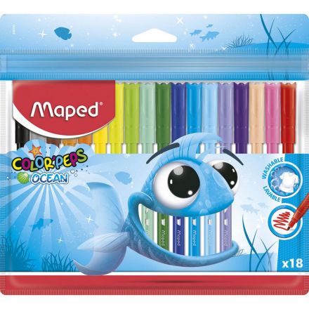 Фломастеры Maped Colorpeps ocean 18 цветов