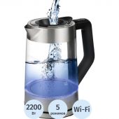 Чайник элект. Polaris PWK 1725CGLD WIFI IQ Home, стекло,2200Вт, 1,7л,WI-FI Чайник элект. Polaris PWK 1725CGLD WIFI IQ Home, стекло,2200Вт, 1,7л,WI-FI